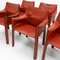 Cab 413 Armchairs by Mario Bellini for Cassina, Set of 6 5