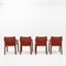 Cab 413 Armchairs by Mario Bellini for Cassina, Set of 4 4