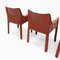 Cab 413 Armchairs by Mario Bellini for Cassina, Set of 4 5