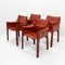 Cab 413 Armchairs by Mario Bellini for Cassina, Set of 4 8