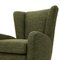Green Fabric Armchairs, 1940s, Set of 2, Image 11