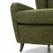 Green Fabric Armchairs, 1940s, Set of 2 9