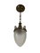 Large Antique Frosted Cut Glass Brass Ceiling Pendant Lamp 4
