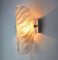 Lámpara de pared con hojas de cristal de Murano de Carl Fagerlund, 1970, Imagen 2
