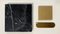 Bernsteinfarbener Esstisch mit Nero Marquina Marmorplatte 2
