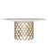Cosmos Dining Table with Carrara Marble Top 1