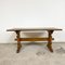 Antique Swedish Trestle Table in Oak 1