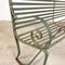 Antique American Garden Bench in Wrought Iron and Metal 4