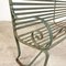 Antique American Garden Bench in Wrought Iron and Metal, Image 4