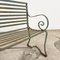 Antique American Garden Bench in Wrought Iron and Metal, Image 8