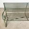 Antique American Garden Bench in Wrought Iron and Metal 10