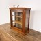 Small Antique Wooden Display Cabinet with Gomina Label 6