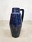 Vintage Majestic Blue Lava Vase aus Keramik von Vaas Scheurich 1