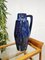 Vaso Majestic Lava vintage in ceramica blu di Vaas Scheurich, Immagine 2