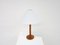 Vintage Pine Table Lamp With Conical Shade by Hans-Agne Jakobsson for Markyard, Sweden, 1960s 1