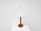 Vintage Pine Table Lamp With Conical Shade by Hans-Agne Jakobsson for Markyard, Sweden, 1960s, Image 1