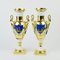 Empire Porcelain Vases in Amphora Form with Gold Painting, Paris, Early 19th Century, Set of 2, Image 4