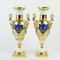 Empire Porcelain Vases in Amphora Form with Gold Painting, Paris, Early 19th Century, Set of 2 3