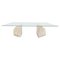 Vintage Italian Travertine Coffee Table, 1970s by Carlo Scarpa, Image 1