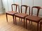 Mid-Century Danish Teak Chairs by Johannes Andersen, 1960s, Set of 4 2