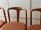Mid-Century Danish Teak Chairs by Johannes Andersen, 1960s, Set of 4 7