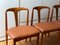 Mid-Century Danish Teak Chairs by Johannes Andersen, 1960s, Set of 4 9