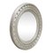 Neoclassical Empire Style Silver Mirror in Hand-Carved Wood 2
