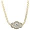 18 Karat Gold Chain Necklace with Diamonds, Image 1