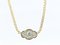 18 Karat Gold Chain Necklace with Diamonds, Image 2
