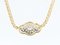 18 Karat Gold Chain Necklace with Diamonds 5