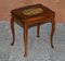 Vintage Hand Painted Marquetry Nest of Tables, Set of 3 12