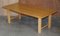 English Oak Dining Table & Potocco Leather Dining Chairs from Habitat, Set of 9 2