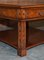 Large Burr Walnut Four Drawer Coffee Cocktail Table, Image 5