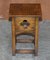 English Arts & Crafts Oak Side Table or Plant Stand, 1900, Set of 2 2