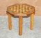 Mesa de juegos vintage de caoba de madera satinada y nogal, ideal como pieza de extremo lateral, Imagen 2