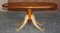 Sheraton Revival Maple & Mahogany Oval Coffee Table, Image 14