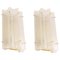 Huge Triangular Frosted Glass Wall Sconces from Limburg, Germany, 1960s, Set of 2, Image 1