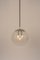 Small Chrome Pendant With Clear Glass Ball from Limburg, Germany, 1970s 8