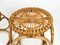 Bamboo Rattan Round Stools or Side Tables, Italy, 1970s, Set of 2, Image 9