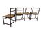 Esszimmerstühle mit Stoffbezug von Renato Venturi für MIM Roma, 1960er, 4er Set 8