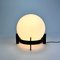 Large Architectural Black and White Opaline Glass Floor Lamp, 1960s 3