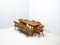 Pine Dining Table by Jakob Kielland-Brandt for I. Christiansen, Set of 6 1