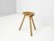 Danish Sculptural Beech Stool, Image 1