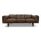 Danish V11 Sofa in Brown Leather by Illum Wikkelso for Holger Christiansen, 1960s 1