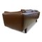 Danish V11 Sofa in Brown Leather by Illum Wikkelso for Holger Christiansen, 1960s 6