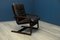 Scandinavian Leather Lounge Chair, 1960s 1