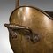 Antique English Brass Helmet Scuttle, 1880 9