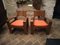 Danish Living Room Set in Chestnut and Vienna Straw, Set of 3, Image 1