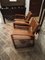 Danish Living Room Set in Chestnut and Vienna Straw, Set of 3 8