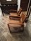 Danish Living Room Set in Chestnut and Vienna Straw, Set of 3, Image 8